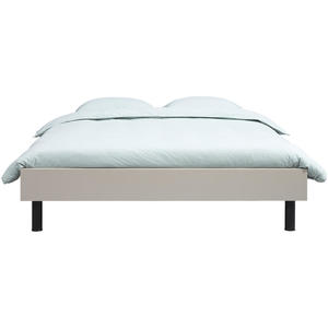 Bed Nova - kiezelkleur - 140x200 cm