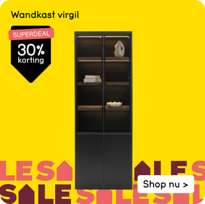 Wandkast virgil superdeal 30% korting