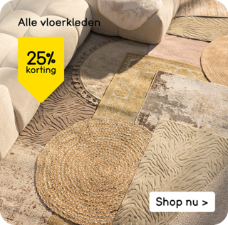Alle vloerkleden 25% korting