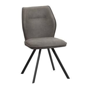 Eetkamerstoel Raffy - stof - antraciet