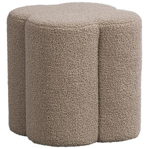 Poef Valencia - taupe - 38xØ35 cm