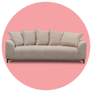 Bank Elsa 3-zits - stof Anthology - beige