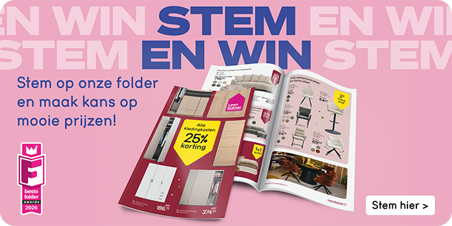 Stem op onze folder en maak kans op mooie prijzen!