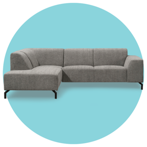 Hoekbank Noud links - grijs