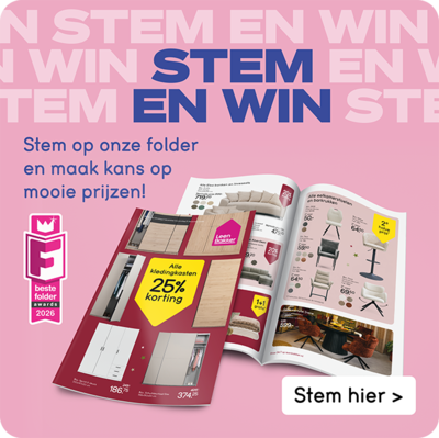Stem op onze folder en maak kans op mooie prijzen!