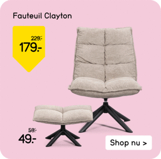 Fauteuil Clayton van 229.- voor 179.-