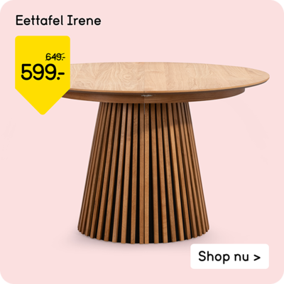 Eettafel Irene van 649.- voor 599.-