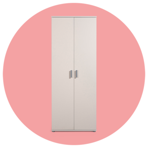 Kast Inca 2-deurs - greige - 184x70x34,5 cm