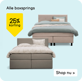 Alle boxsprings 25% korting