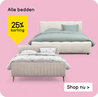 Alle bedden 25% korting