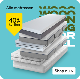 Alle matrassen 40% korting