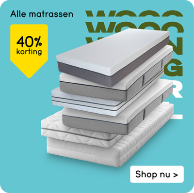 Alle matrassen 40% korting
