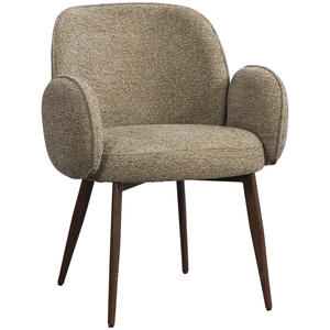 Eetkamerstoel Eva met armleuning - taupe