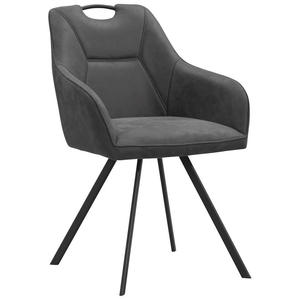 Eetkamerstoel Jesse met armleuning - antraciet