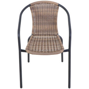 Stapelstoel Brest - zwart - 77x53x58 cm