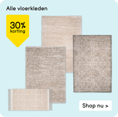 Alle vloerkleden 30% korting