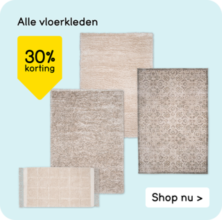 Alle vloerkleden 30% korting