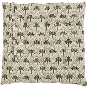 Zitkussen Palmtree - groen - 40x40 cm