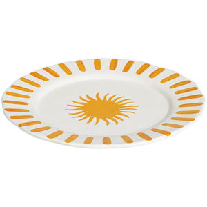 Ontbijtbord Zon geel keramiek - Ø23 cm