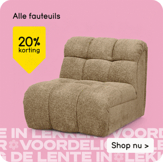 Alle fauteuils 20% korting