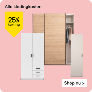 Alle kledingkasten 25% korting