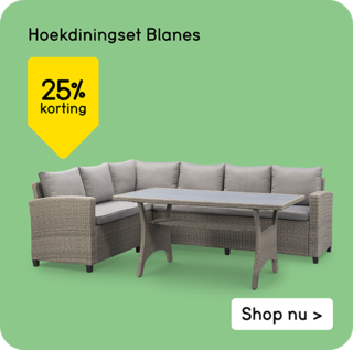 Hoekdiningset Blanes 25% korting