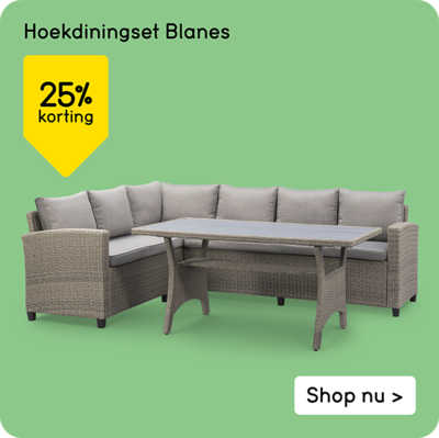 Hoekdiningset Blanes 25% korting