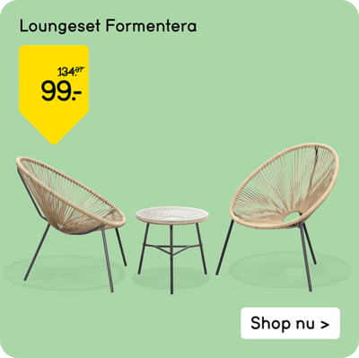Loungeset Formentera van 134,97 voor 99,-
