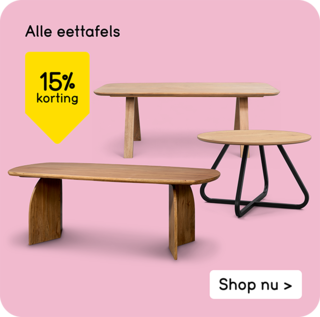 Alle eettafels 15% korting