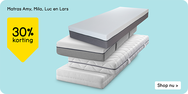 Matras Amy, Mila, Luc en Lars 30% korting