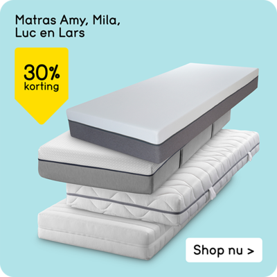 Matras Amy, Mila, Luc en Lars 30% korting