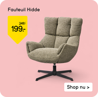 Fauteuil Hidde van 249,- voor 199,-