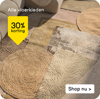 Alle vloerkleden 30% korting