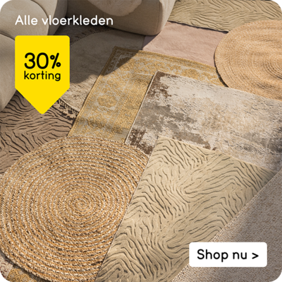 Alle vloerkleden 30% korting