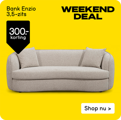 Weekenddeal: Bank Enzio 300,- korting
