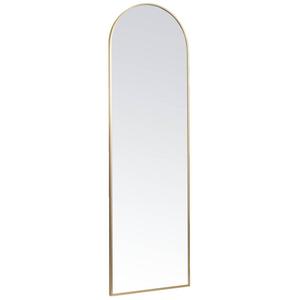 Passpiegel Arch - goudkleurig aluminium - 145x45 cm