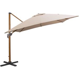Zweefparasol Nancy - taupe - 300x300 cm