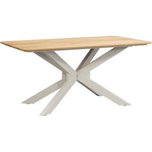 Tuintafel Perpignan - zand/metaal - 75x160x90 cm