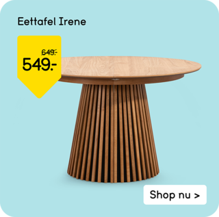 Eettafel Irene van 649,- voor 549,-