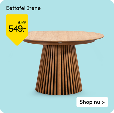 Eettafel Irene van 649,- voor 549,-