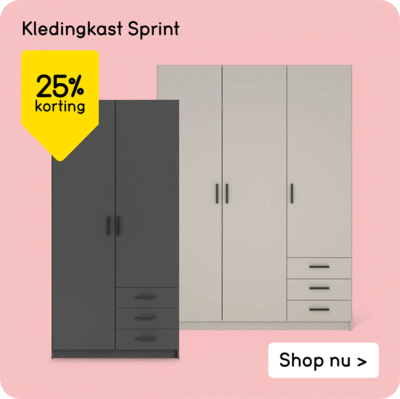 Kledingkast Sprint 25% korting