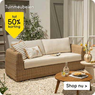 Tuinmeubelen tot 50% korting