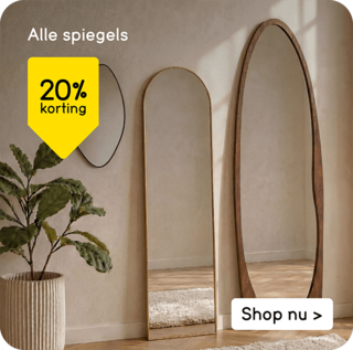 Alle spiegels 20% korting