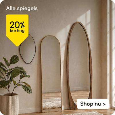 Alle spiegels 20% korting