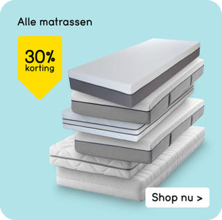 Alle matrassen 30% korting