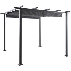 Pergola Marseille - antraciet - 300x300 cm