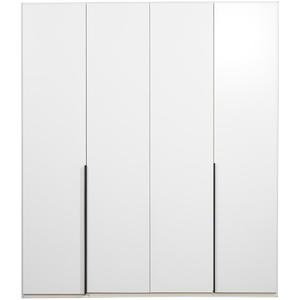 Kledingkast Milaan 4-deurs- wit - 208x180x58 cm