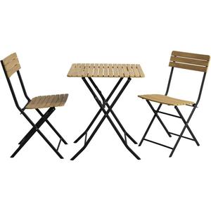 Bistroset Beziers - zwart/naturel