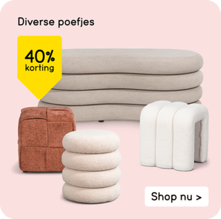 Diverse poefjes 40% korting