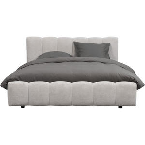 Bed Maudy met opbergruimte - lichtgrijs - 140x200 cm